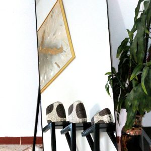 مرايا اطار بلاستيك+كادر حديد+سيبور 55x165 noir