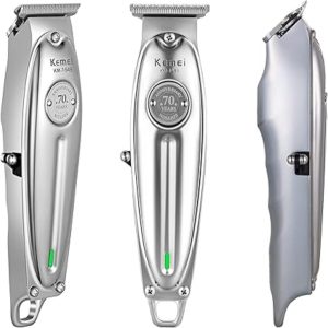 Kemei Tondeuse 1949 à cheveux professionnelle pour homme et femme - Lame en T - Tondeuse électrique de qualité barbier - Solution de toilettage tout-en-un sans fil, Cadeaux pour toute la famille كيمي 1949 ماكينة حلاقة الشعر الأصلية ماكينة حلاقة  احترافية لاسلكية للرجال و النساء بشفرة  دقيقة، مثالية لتصفيف الشعر . جودة حلاق وهدية رائعة