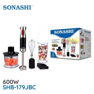 Sonashi Bras Mixeur Multi Fonction 3 En 1- SHB-179 JBC - Noir & Gris